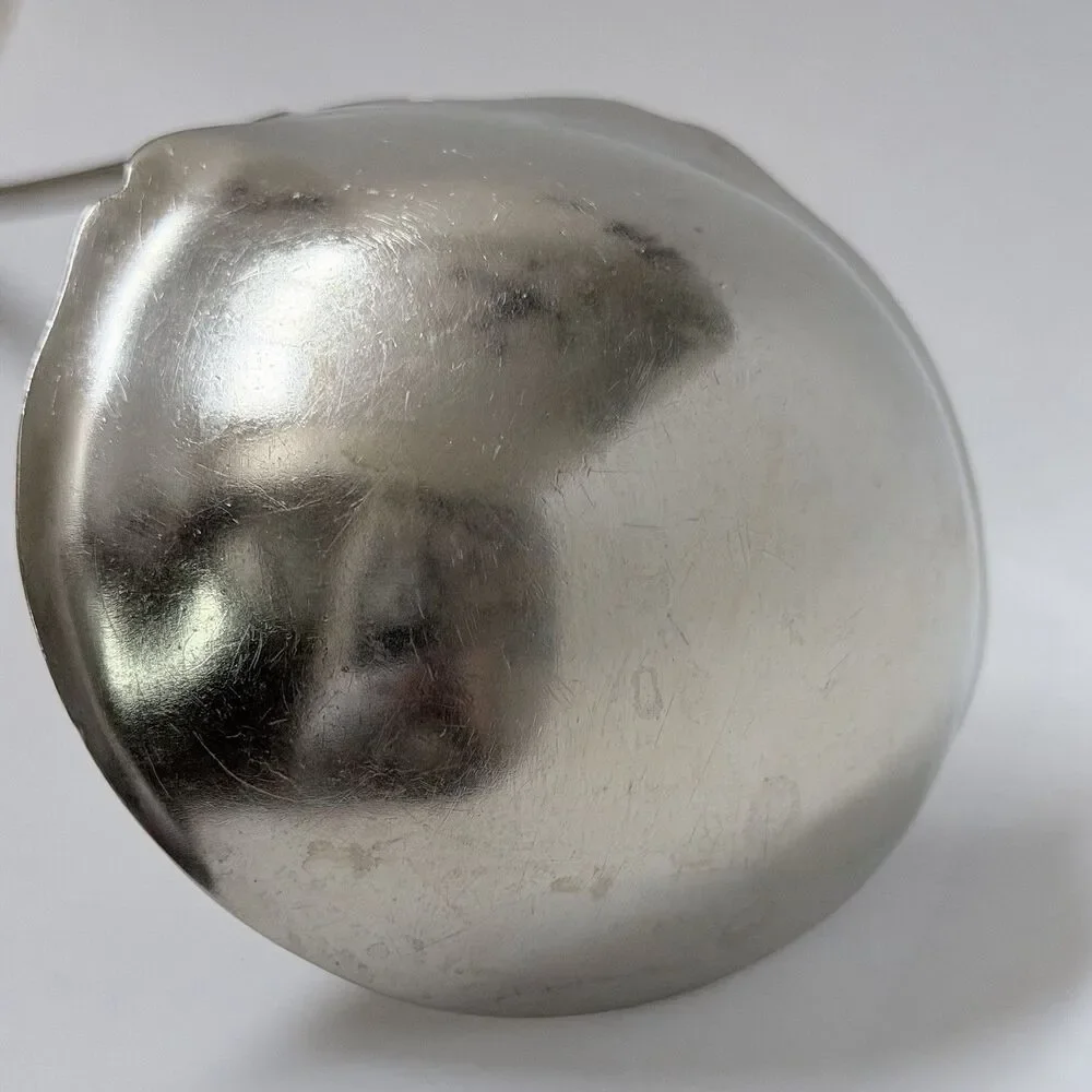 Antique 1908 Wm Rogers Garrick Silverplate Soup Ladle 11” Long Handle Serving